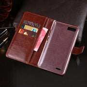 For Ulefone S1 idewei  Crazy Horse Texture Horizontal Flip Leather Case with Holder & Card Slots & Wallet(Yellow)