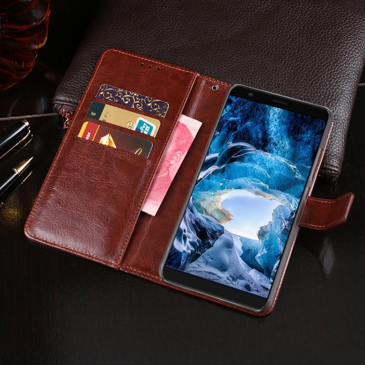 For Ulefone S1 idewei  Crazy Horse Texture Horizontal Flip Leather Case with Holder & Card Slots & Wallet(Yellow)