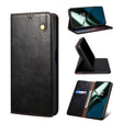 For OnePlus 11R Oil Wax Crazy Horse Texture Leather Phone Case(Black) - OnePlus Cases by PMC TechLife | Online Shopping South Africa | PMC TechLife