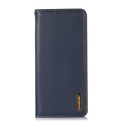 For OnePlus 11 5G KHAZNEH Nappa Top Layer Cowhide Leather Phone Case(Blue)