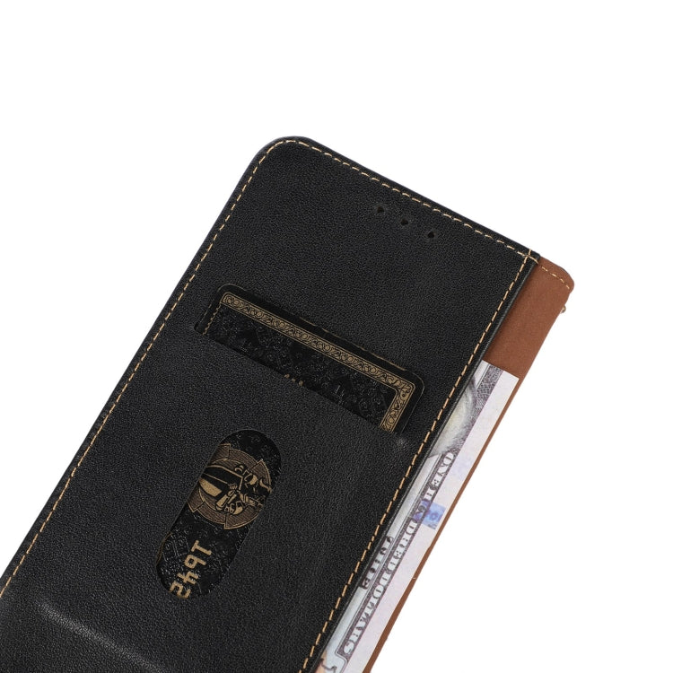 For OnePlus Nord CE 3 Lite KHAZNEH Nappa Top Layer Cowhide Leather Phone Case(Black)