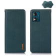 For Motorola Moto E13 4G 2023 KHAZNEH Nappa Top Layer Cowhide Leather Phone Case(Green) - Motorola Cases by PMC TechLife | Online Shopping South Africa | PMC TechLife | Buy Now Pay Later Mobicred