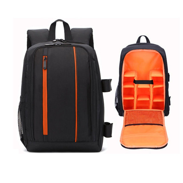 Outdoor Camera Backpack Water-resistant Photography Camera Shoulders Bag, Size:45x32x18cm(Orange)