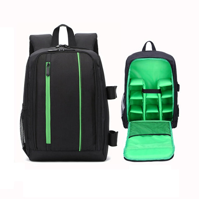 Outdoor Camera Backpack Water-resistant Photography Camera Shoulders Bag, Size:45x32x18cm(Green)