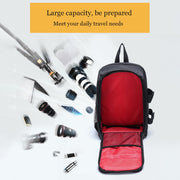 Outdoor Camera Backpack Water-resistant Photography Camera Shoulders Bag, Size:45x32x18cm (Purple)