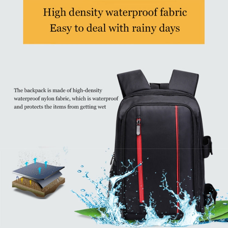 Outdoor Camera Backpack Water-resistant Photography Camera Shoulders Bag, Size:45x32x18cm (Purple)