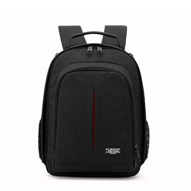 Small Water-resistant Camera Backpack Shoulders SLR Camera Bag(Black)