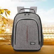 Small Water-resistant Camera Backpack Shoulders SLR Camera Bag(Grey)