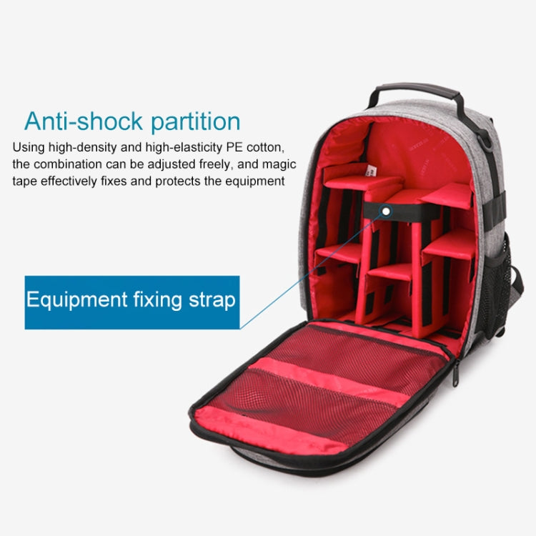 Small Waterproof Camera Backpack Shoulders SLR Camera Bag(Black) - Backpack by PMC TechLife | Online Shopping South Africa | PMC TechLife | Buy Now Pay Later Mobicred