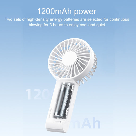 WT-F58 Hanging Neck Handheld Electric Fan(Cream Color)