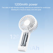 WT-F58 Hanging Neck Handheld Electric Fan(Green)