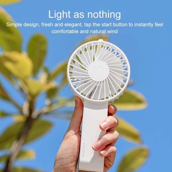 WT-F58 Hanging Neck Handheld Electric Fan(Cream Color)