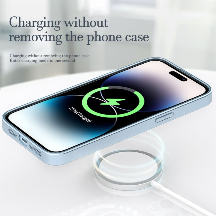 For iPhone 14 R-JUST Square Round Mirror PC+TPU Phone Case(Black) - iPhone 14 Cases by R-JUST | Online Shopping South Africa | PMC TechLife | Buy Now Pay Later Mobicred