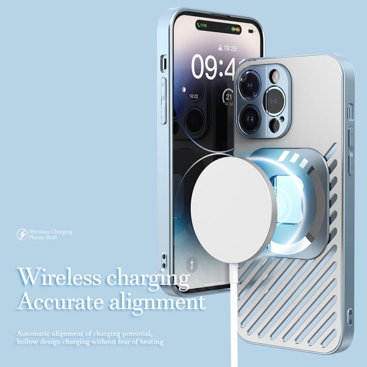 For iPhone 14 Pro R-JUST Square Round Mirror PC+TPU Phone Case(Green) - iPhone 14 Pro Cases by R-JUST | Online Shopping South Africa | PMC TechLife | Buy Now Pay Later Mobicred