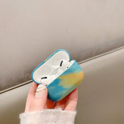 For AirPods Pro Ink Painting Water Sticker PC Earphone Case(Ink Green)