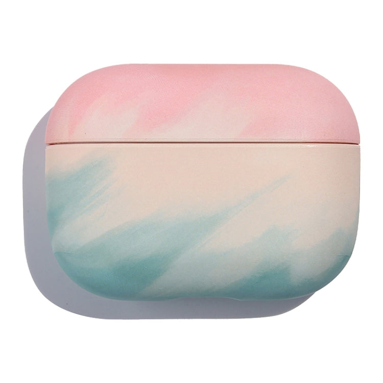 For AirPods 3 Ink Painting Water Sticker PC Earphone Case(Ink Green) - For AirPods 3 by PMC Jewellery | Online Shopping South Africa | PMC Jewellery | Buy Now Pay Later Mobicred