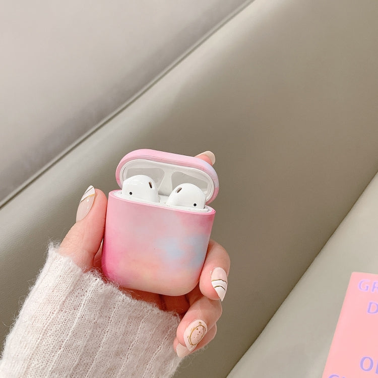 For AirPods 1 / 2 Ink Painting Water Sticker PC Earphone Case(Ink Rose Red) - For AirPods 1/2 by PMC Jewellery | Online Shopping South Africa | PMC Jewellery | Buy Now Pay Later Mobicred