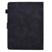 For 7 inch Tablets Peony Butterfly Embossed Leather Tablet Case(Black)