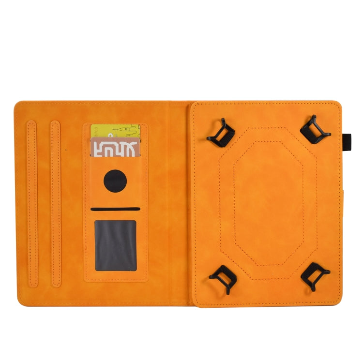 For 7 inch Tablets Peony Butterfly Embossed Leather Tablet Case(Khaki) - free shipping - PMC TechLife - Order now!