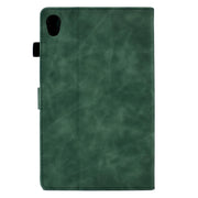 For Lenovo Tab M10 Gen 2 Peony Butterfly Embossed Leather Smart Tablet Case(Green)