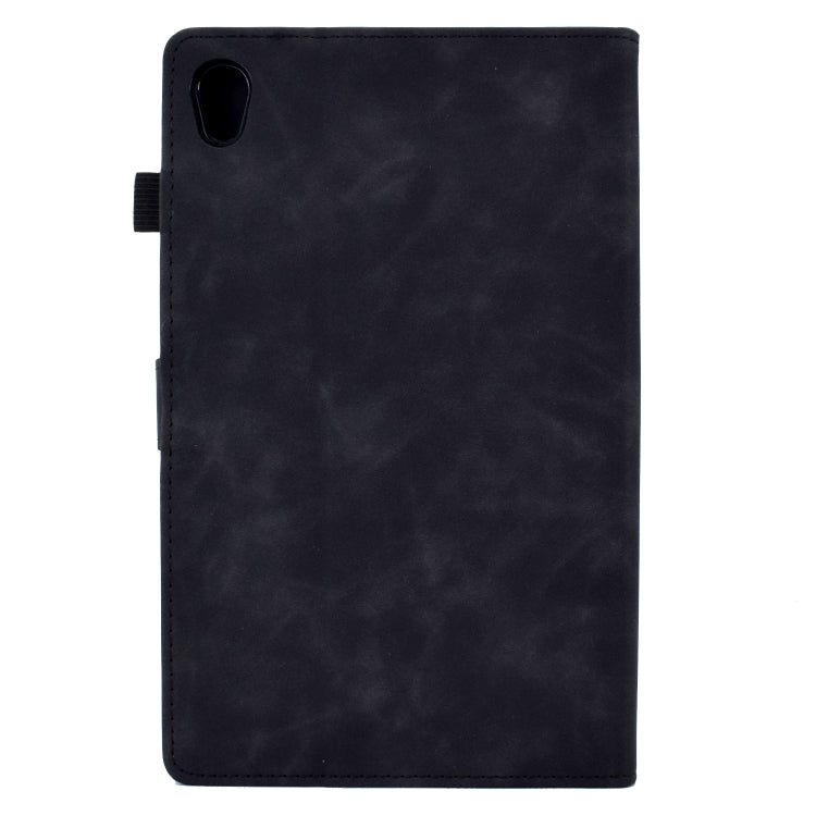 For Lenovo Tab M10 Gen 2 Peony Butterfly Embossed Leather Smart Tablet Case(Black) - Lenovo by PMC TechLife | Online Shopping South Africa | PMC TechLife | Buy Now Pay Later Mobicred