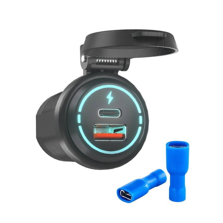 ZH-1786A1 QC3.0 USB-A + Type-C Dual Interface Car Charger - DIY Modified Charger by PMC TechLife | Online Shopping South Africa | PMC TechLife | Buy Now Pay Later Mobicred