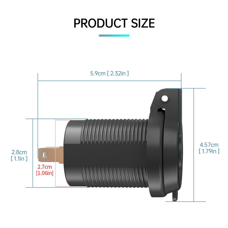 ZH-1786A1 QC3.0 USB-A + Type-C Dual Interface Car Charger - DIY Modified Charger by PMC TechLife | Online Shopping South Africa | PMC TechLife | Buy Now Pay Later Mobicred