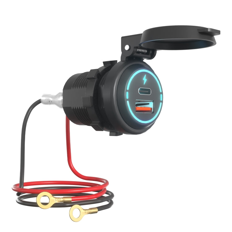 ZH-1786A2 QC3.0 USB-A + Type-C Dual Interface Car Charger, Cable Length: 60cm - DIY Modified Charger by PMC TechLife | Online Shopping South Africa | PMC TechLife | Buy Now Pay Later Mobicred