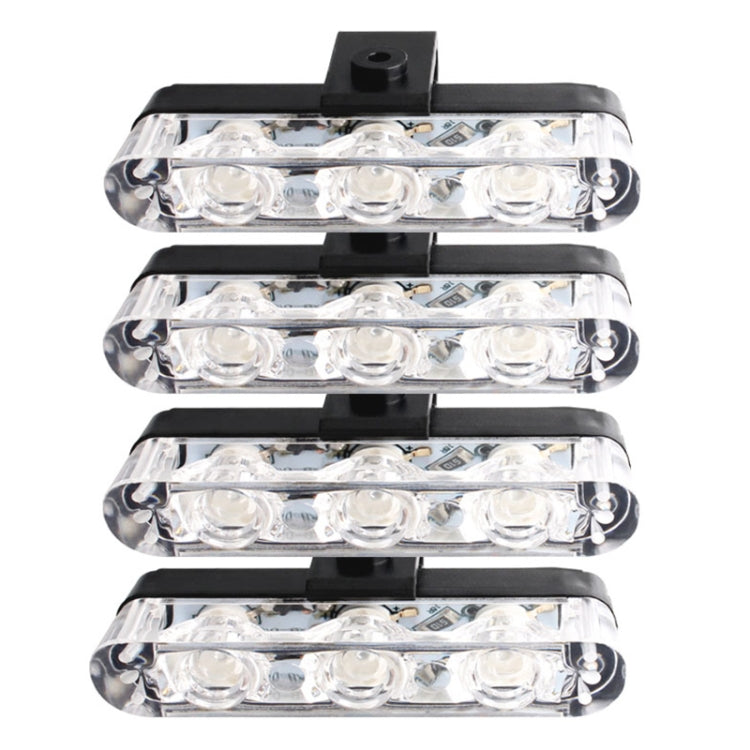 4 in 1 Car 12LEDs Grille Flash Lights Warning Lights with Wireless Remote Control, Color:Yellow