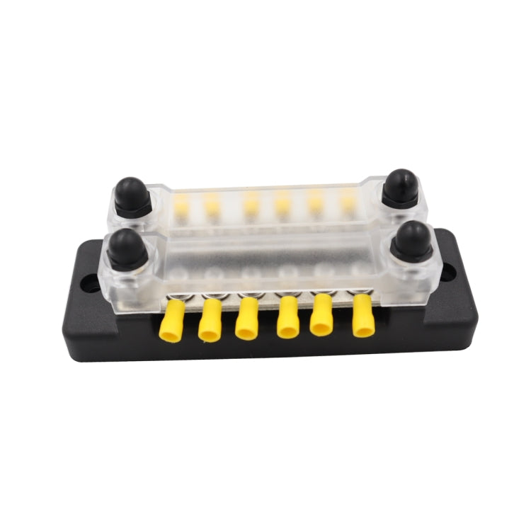 CP-3024 150A 12-48V RV Yacht Double-row 6-way Busbar with 16pcs Terminals(Black) - Booster Cable & Clip by PMC TechLife | Online Shopping South Africa | PMC TechLife | Buy Now Pay Later Mobicred
