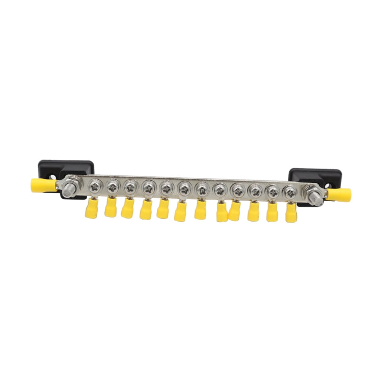 CP-3051 150A 12-48V RV Yacht 12-way Busbar with 14pcs Terminals(Black) - Booster Cable & Clip by PMC TechLife | Online Shopping South Africa | PMC TechLife | Buy Now Pay Later Mobicred
