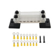 CP-3052 150A 12-48V RV Yacht Double-row 6-way Busbar with 16pcs Terminals(Black) - Booster Cable & Clip by PMC TechLife | Online Shopping South Africa | PMC TechLife | Buy Now Pay Later Mobicred
