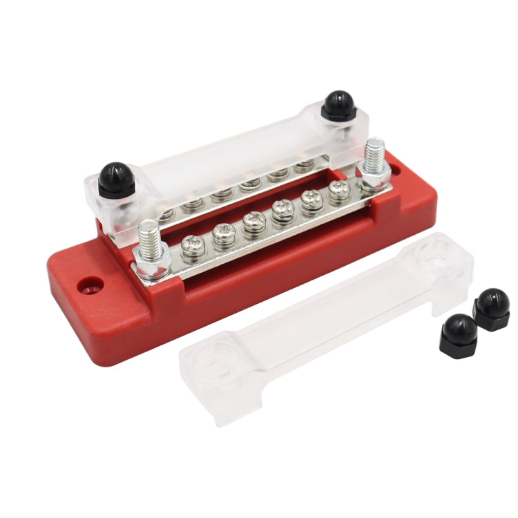 CP-3109-01 150A 12-48V RV Yacht Double-row 6-way Busbar(Red) - Booster Cable & Clip by PMC TechLife | Online Shopping South Africa | PMC TechLife | Buy Now Pay Later Mobicred