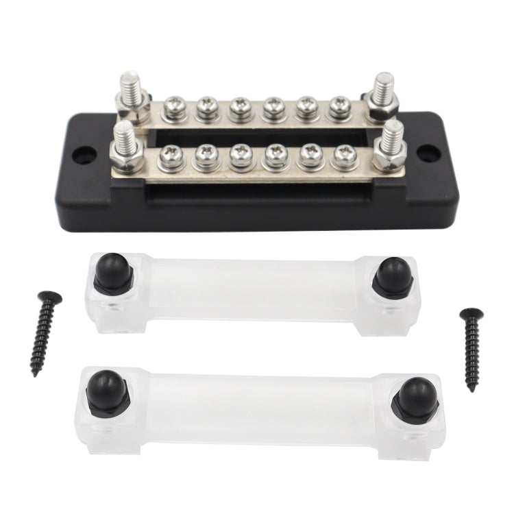 CP-3110 1 Pair 150A 12-48V RV Yacht Double-row 6-way Busbar - Booster Cable & Clip by PMC TechLife | Online Shopping South Africa | PMC TechLife | Buy Now Pay Later Mobicred