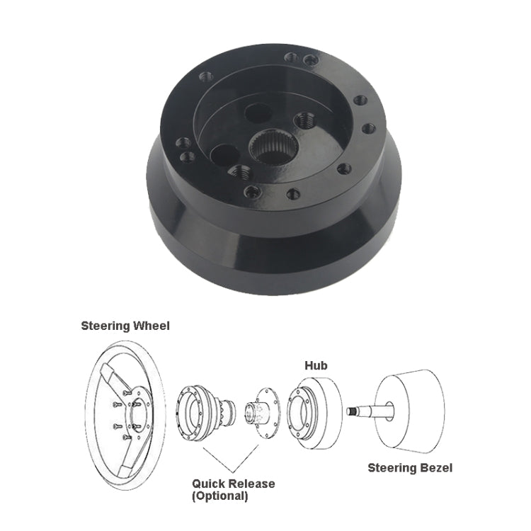For Chevrolet 5 & 6 Hole Steering Wheel Polished Hub Adapter, Style:Type A - Steering Wheel Accessories by PMC TechLife | Online Shopping South Africa | PMC TechLife | Buy Now Pay Later Mobicred