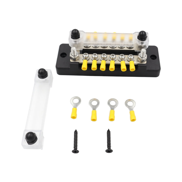 CP-3114 1 Pair 150A 12-48V RV Yacht Double-row 6-way Busbar with 32pcs Terminals - Booster Cable & Clip by PMC TechLife | Online Shopping South Africa | PMC TechLife | Buy Now Pay Later Mobicred