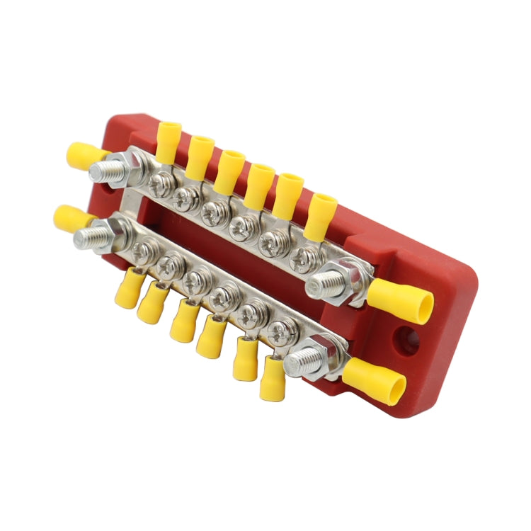 CP-3114 1 Pair 150A 12-48V RV Yacht Double-row 6-way Busbar with 32pcs Terminals - Booster Cable & Clip by PMC TechLife | Online Shopping South Africa | PMC TechLife | Buy Now Pay Later Mobicred