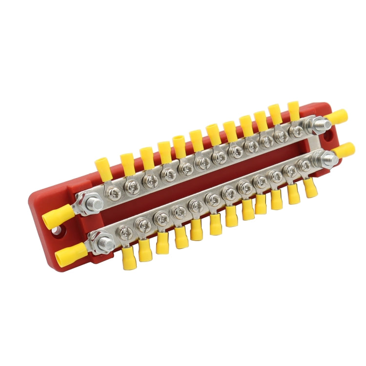 CP-3115 1 Pair 150A 12-48V RV Yacht Double-row 12-way Busbar with 56pcs Terminals - Booster Cable & Clip by PMC TechLife | Online Shopping South Africa | PMC TechLife | Buy Now Pay Later Mobicred
