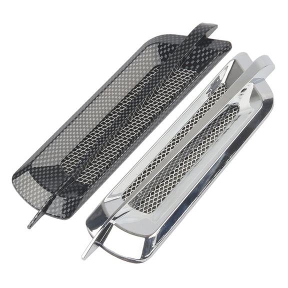 CS2 Car Modified Hood Air Outlet Decorative Stickers(Carbon Pattern)