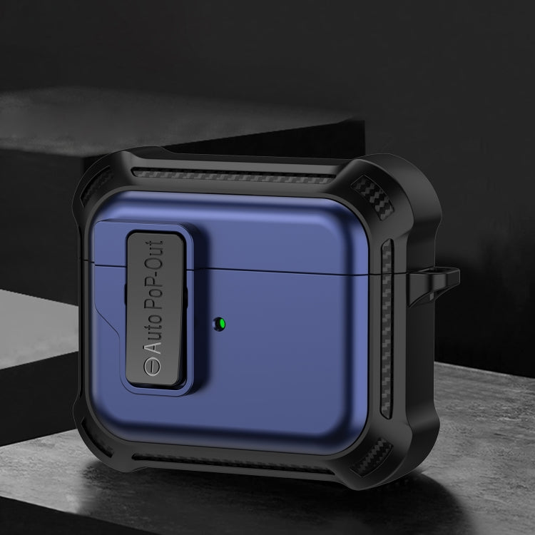 For AirPods 3 Signal Flag Wireless Earphones Case with Security Lock(Blue) - For AirPods 3 by PMC Jewellery | Online Shopping South Africa | PMC Jewellery | Buy Now Pay Later Mobicred