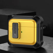 For AirPods 3 Signal Flag Wireless Earphones Case with Security Lock(Yellow)