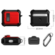 For AirPods 3 Signal Flag Wireless Earphones Case with Security Lock(Blue)
