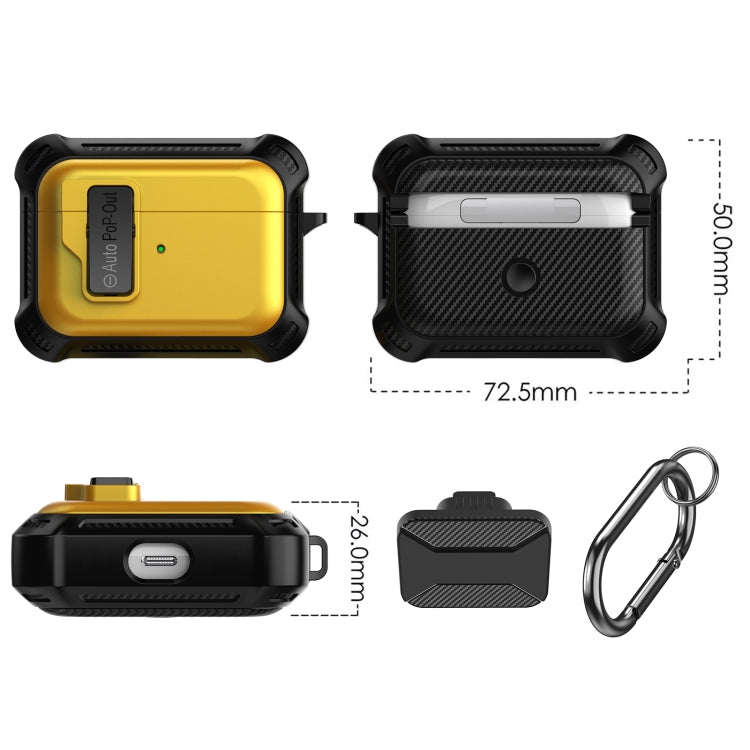 For AirPods Pro Signal Flag Wireless Earphones Case with Security Lock(Blue) - For AirPods Pro by PMC Jewellery | Online Shopping South Africa | PMC Jewellery | Buy Now Pay Later Mobicred