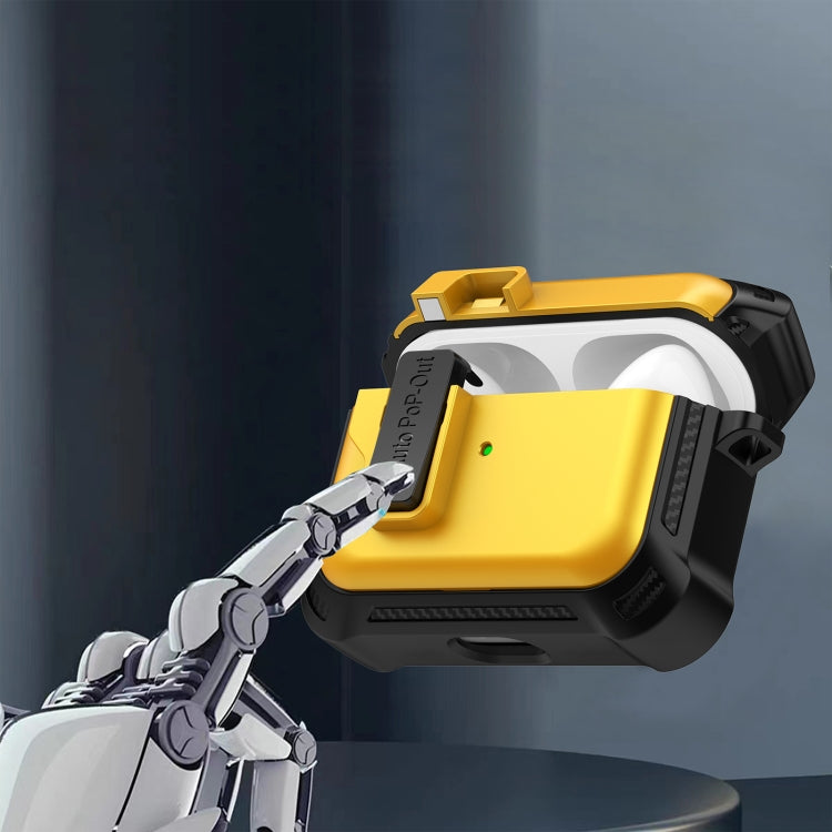 For AirPods Pro Signal Flag Wireless Earphones Case with Security Lock(Purple) - For AirPods Pro by PMC Jewellery | Online Shopping South Africa | PMC Jewellery | Buy Now Pay Later Mobicred