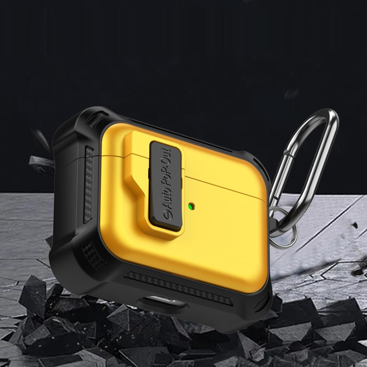 For AirPods Pro Signal Flag Wireless Earphones Case with Security Lock(Black) - For AirPods Pro by PMC Jewellery | Online Shopping South Africa | PMC Jewellery | Buy Now Pay Later Mobicred