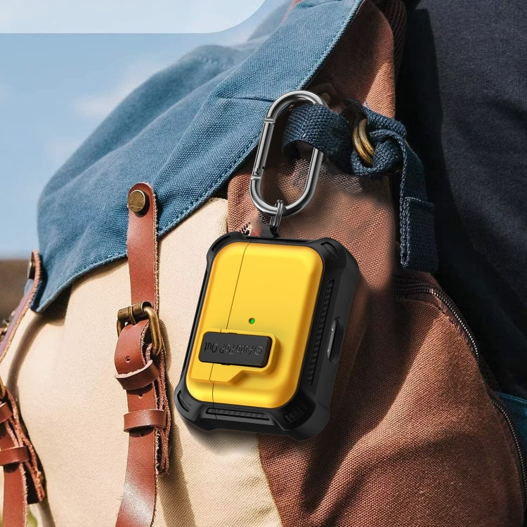 For AirPods Pro Signal Flag Wireless Earphones Case with Security Lock(Black) - For AirPods Pro by PMC Jewellery | Online Shopping South Africa | PMC Jewellery | Buy Now Pay Later Mobicred