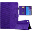 For Lenovo Tab M10 2nd TB-X306F/X306X Rhombus Embossed Leather Smart Tablet Case(Purple) - Lenovo by PMC TechLife | Online Shopping South Africa | PMC TechLife | Buy Now Pay Later Mobicred