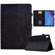 For Lenovo Tab M10 2nd TB-X306F/X306X Rhombus Embossed Leather Smart Tablet Case(Black) - Lenovo by PMC TechLife | Online Shopping South Africa | PMC TechLife | Buy Now Pay Later Mobicred