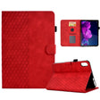 For Lenovo Tab P11 / J606F Rhombus Embossed Leather Smart Tablet Case(Red) - Lenovo by PMC TechLife | Online Shopping South Africa | PMC TechLife | Buy Now Pay Later Mobicred