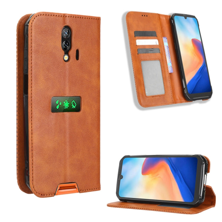 For Blackview BV7200 Magnetic Buckle Retro Texture Leather Phone Case(Brown) - More Brand by PMC TechLife | Online Shopping South Africa | PMC TechLife | Buy Now Pay Later Mobicred